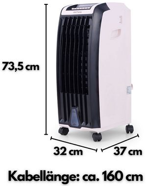 echos Ventilatorkombigerät Aircooler Eco-116, Fernbedienung, 7.5h Timer, Oszillierend, 6.5 Liter Wassertank