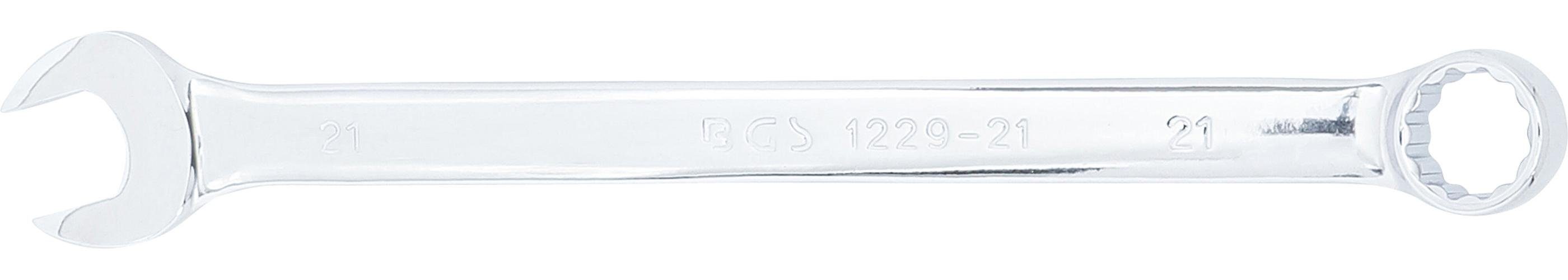 BGS technic Maulschlüssel extra lang, 21 SW mm Maul-Ringschlüssel