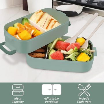 BlauCoastal Lunchbox Lunchbox Erwachsene, Bento Box für Kinder 1600ML, (Auslaufsichere Lunchbox sind Ideal für die Arbeit), Brotdose Kinder mit Fächern, Brotzeitbox Kinder