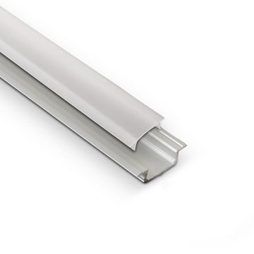 SO-TECH® LED-Stripe-Profil 5 Stück LED-Aluprofil 44, 55, 66 oder 99, Länge 2 m, Abdeckung opal oder klar, versch. Ausführungen