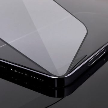 cofi1453 Handyhülle 5D Schutz Glas kompatibel mit iPhone 14 Max 6,70 Zoll, Displayschutz Panzerglasfolie