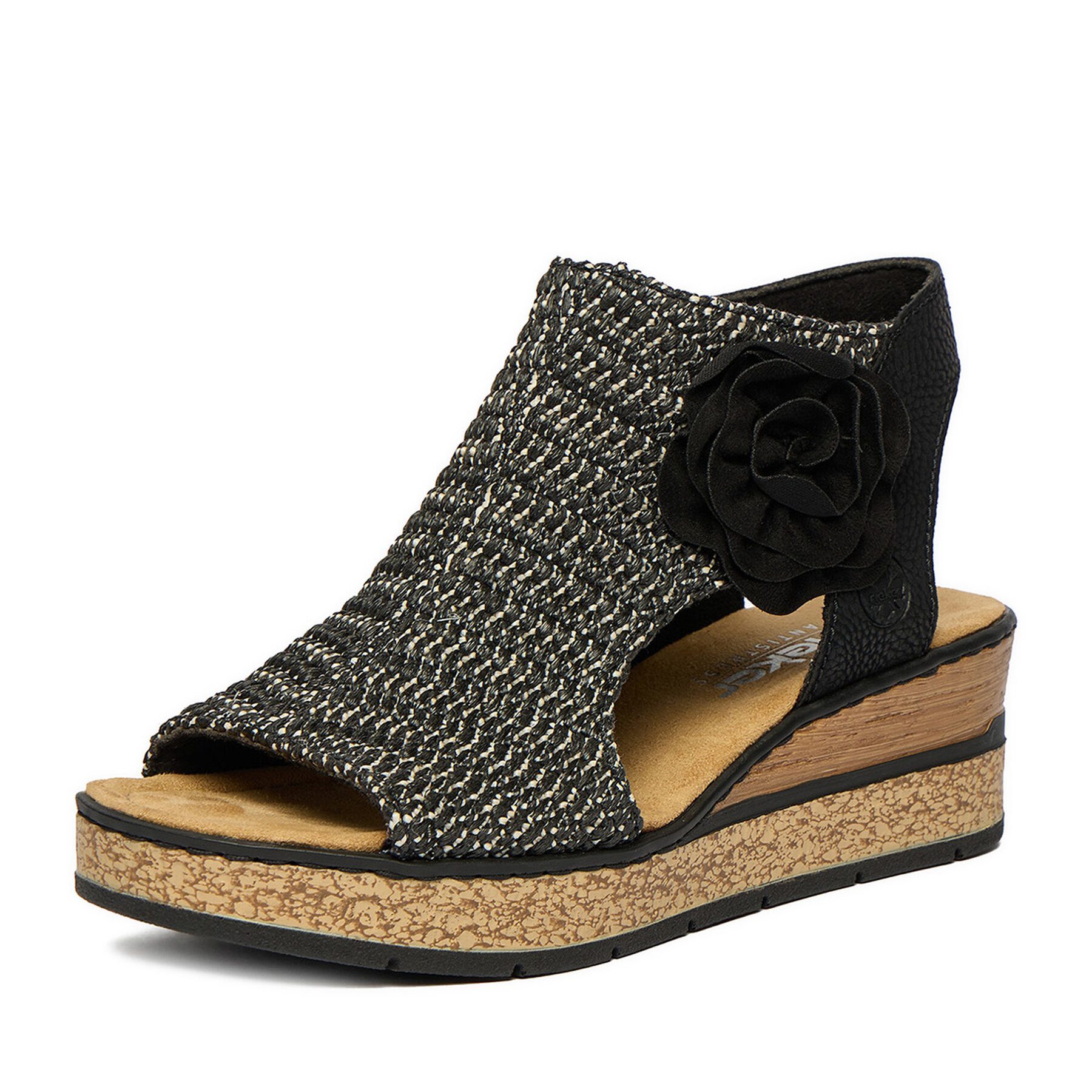 Rieker Rieker Damen-Sandalen Schwarz 63791-01 Sandale