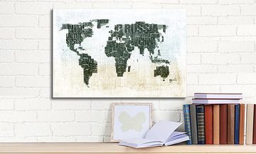 WandbilderXXL Leinwandbild Weltkarte Nr1, Weltkarte (1 St), Wandbild,in 6 Größen erhältlich