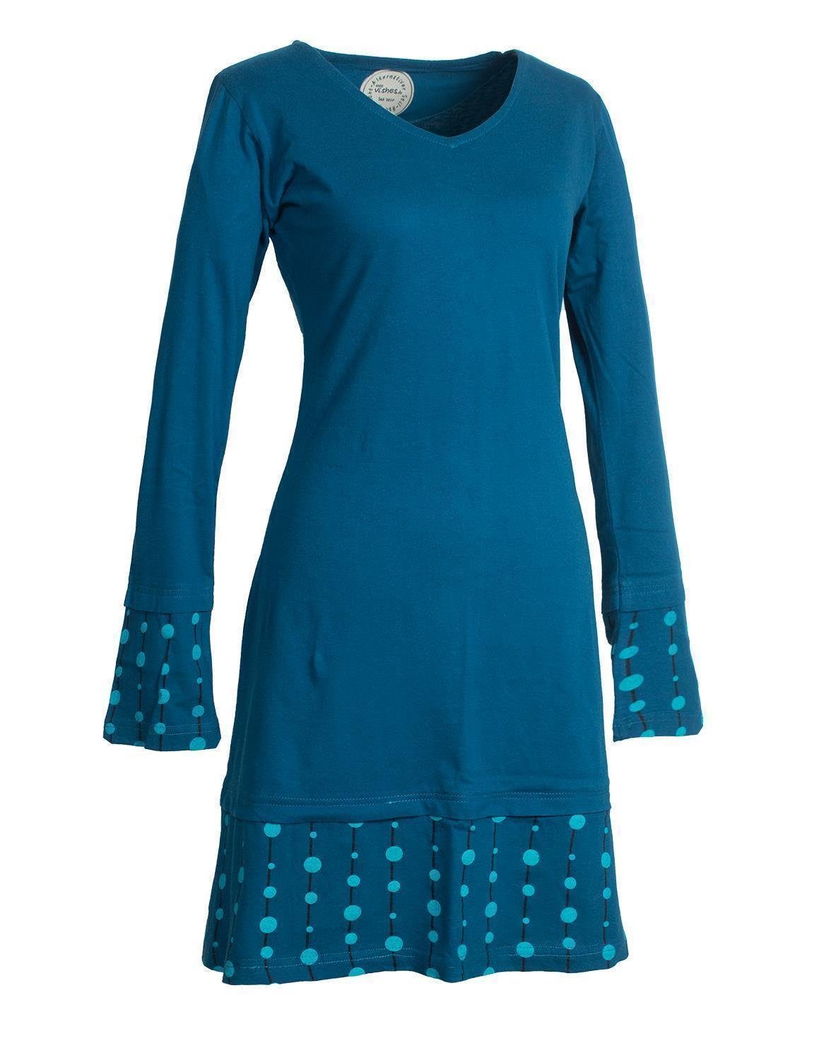Jerseykleid Lagenlook Jerseykleid Strickkleid Sweatshirt-Kleid