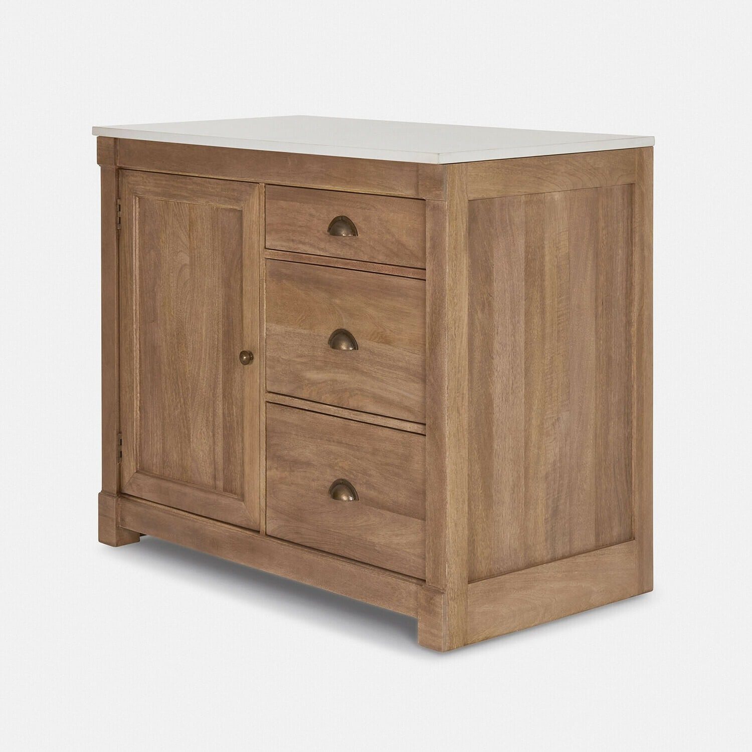 Mirabeau Küchenzeile Küchenschrank Millhaven braun/weiß