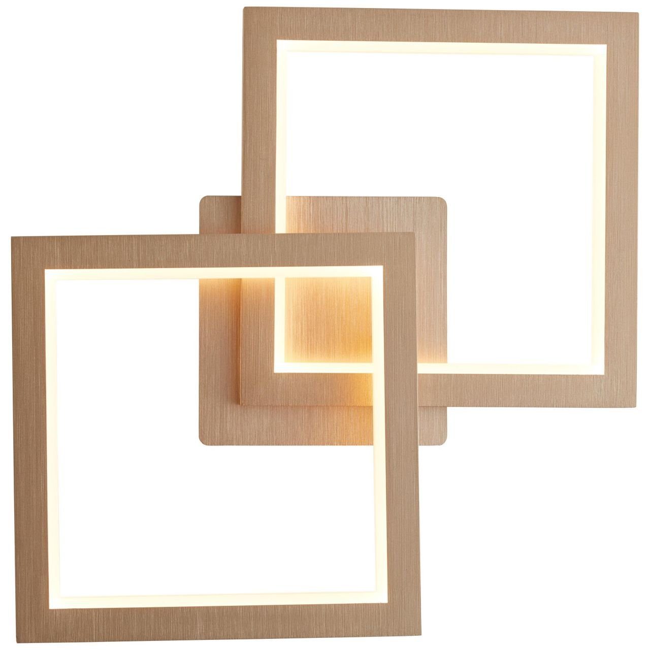 Brilliant Deckenleuchte Wand- Lampe, Deckenleuchte 3000K, Gwyn, Gwyn LED alu/gold, 1 Metall/Kunststoff, und