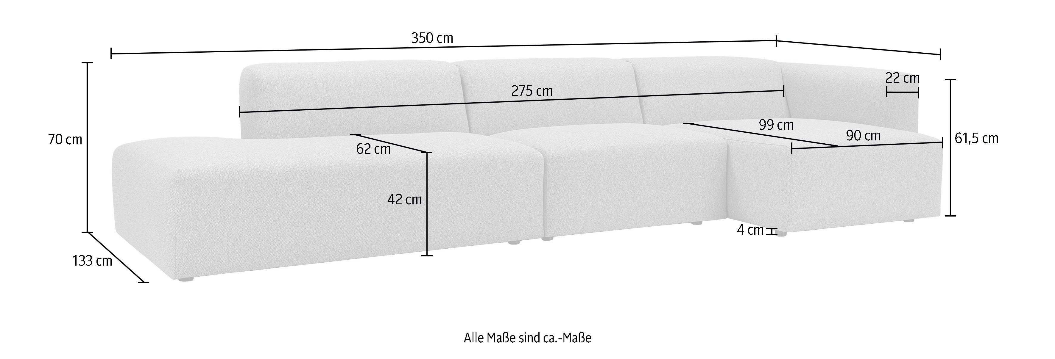 kann werden umbaubar, Berry, und Einzelsessel kombinier- als flexibel genutzt Ecksofa LOVI