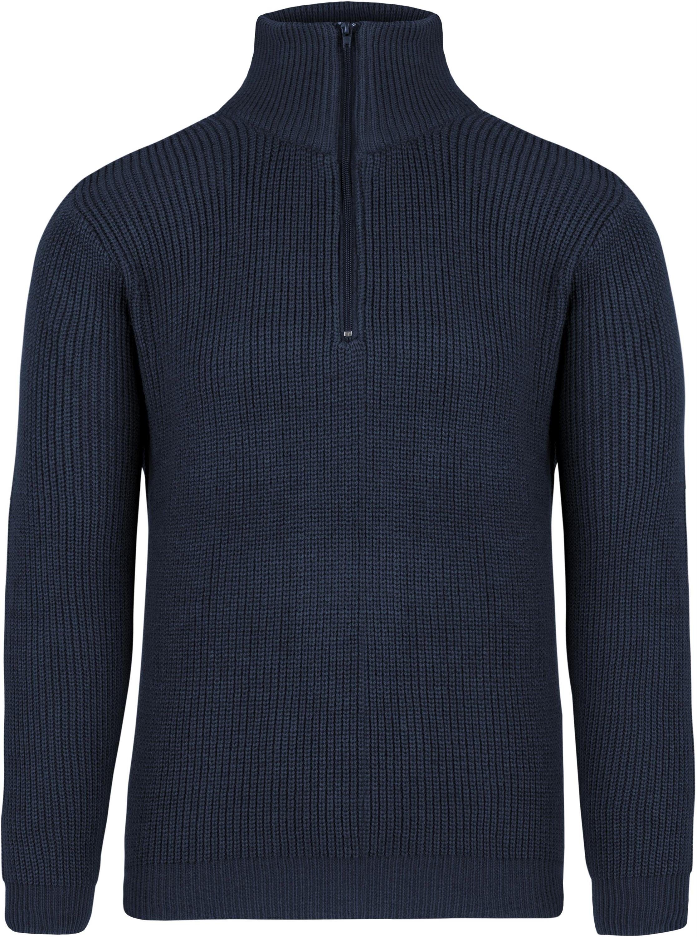 normani Strickpullover Herren Troyer-Pullover mit RV-Kragen günstig online kaufen