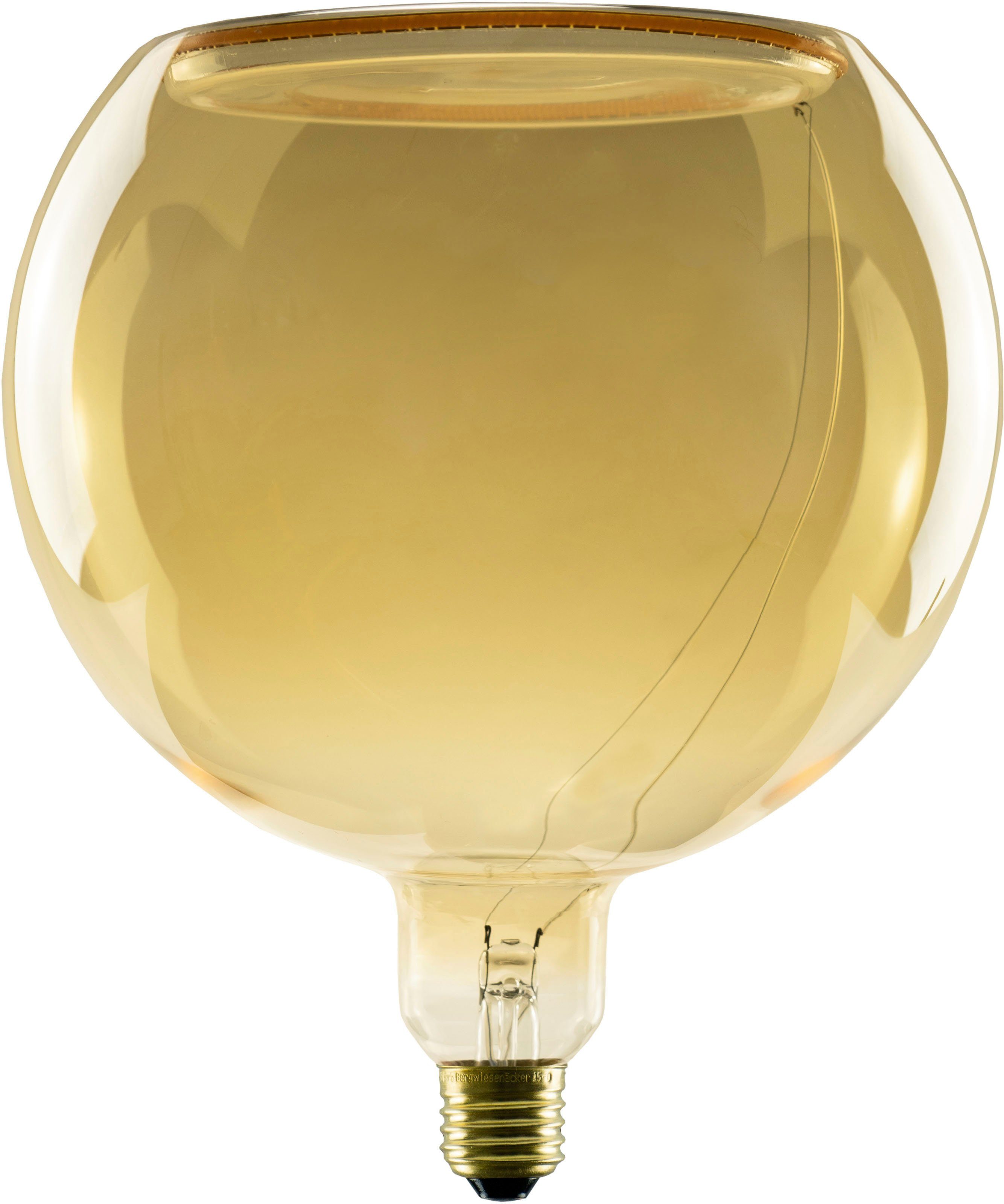 SEGULA LED-Leuchtmittel LED Floating Globe 1 LED E27, Aussenbereich Floating CRI E27, dimmbar, gold, 4,5W, Extra-Warmweiß, gold, 200 Globe St., 200 90