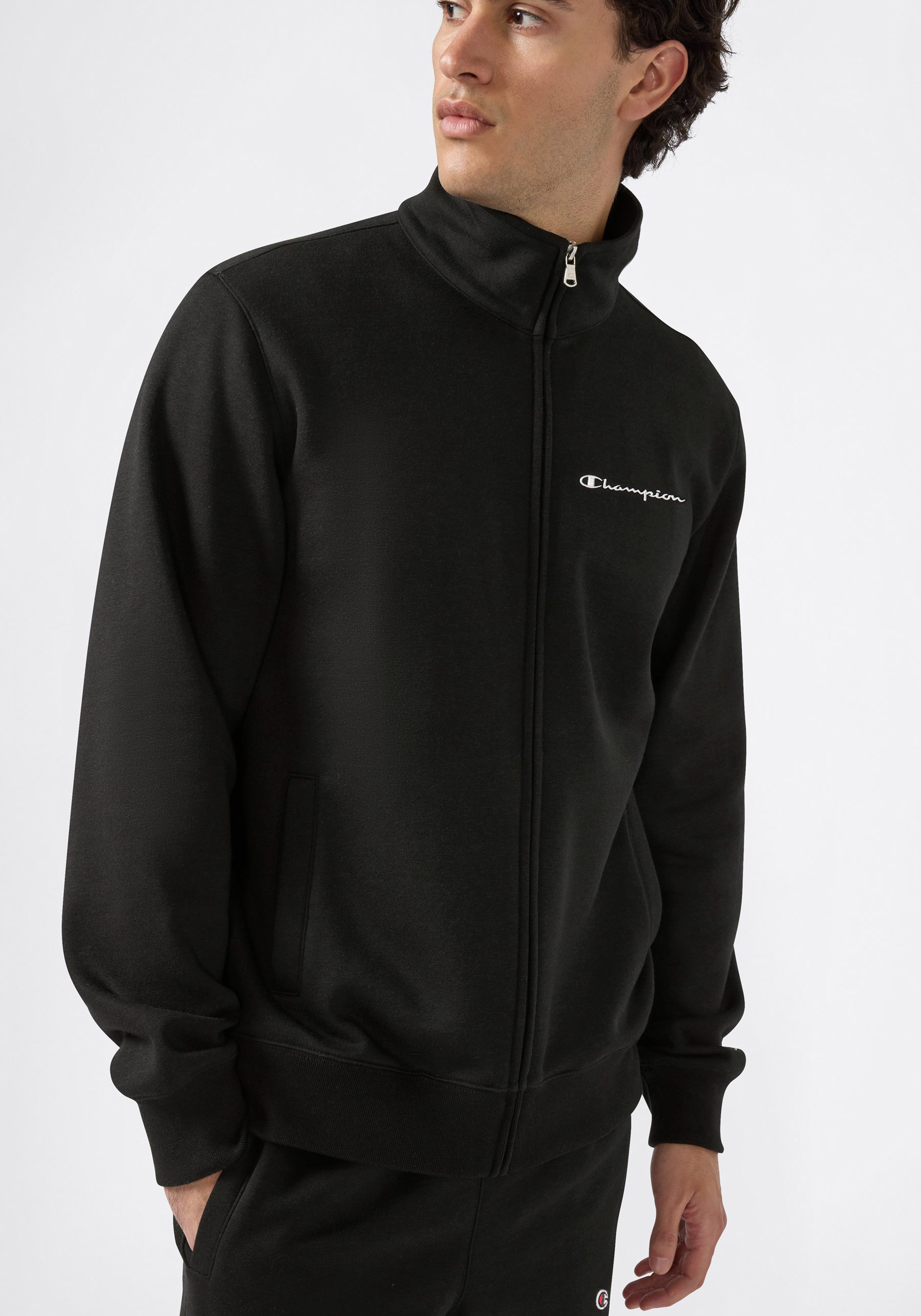Champion Jogginganzug Terry Full Zip Sweatshirt (2-tlg), zweiteiliges Set, aus Baumwolle und Polyester, bequeme Passform
