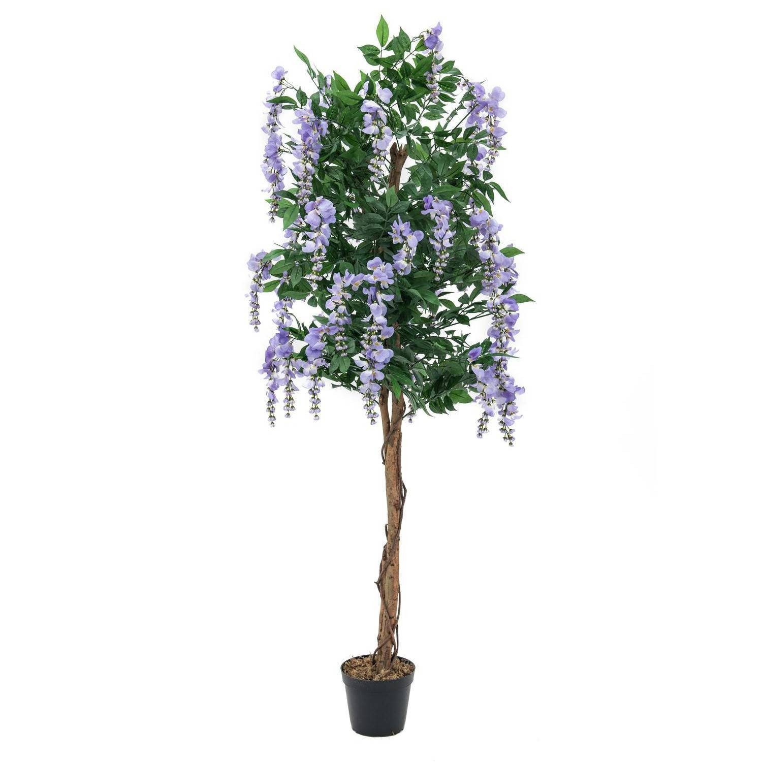 Kunstbaum Künstlicher Goldregenbaum, 2020 Blätter, Echtstamm, lila, 180cm Goldregen, artplants, Höhe 180.0 cm
