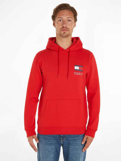 Tommy Jeans Kapuzensweatshirt TJM REG ESSENTIAL FLAG HOOD EXT mit Kängurutasche