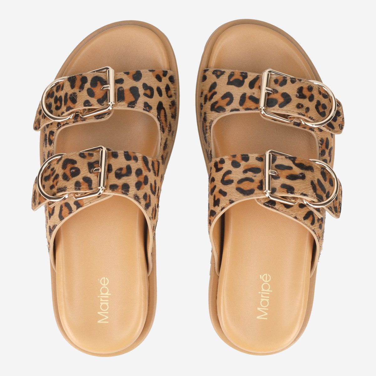 Maripé Maripé ROSA V.3 LEOPARD, Sandaletten, Braun / Leo, Damen Sandalette