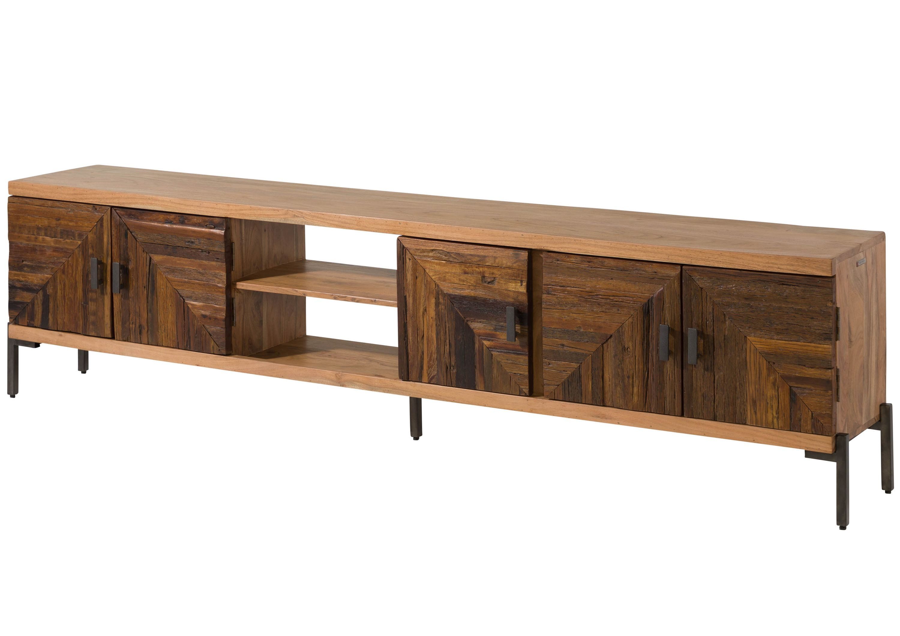 Massivmoebel24 TV-Board (Altholz 240x40x63 natur lackiert günstig online kaufen