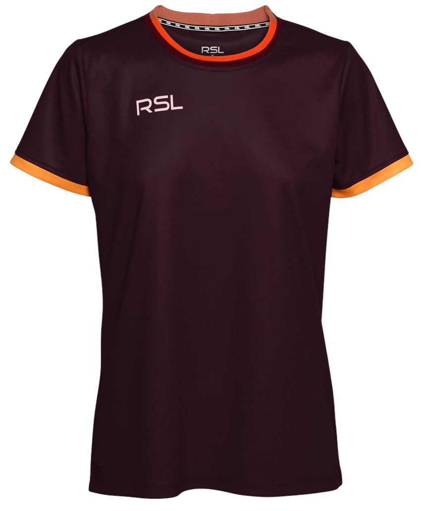 RSL Trainingsshirt Draco (100% Polyester, atmungsaktiv) winerot Damen