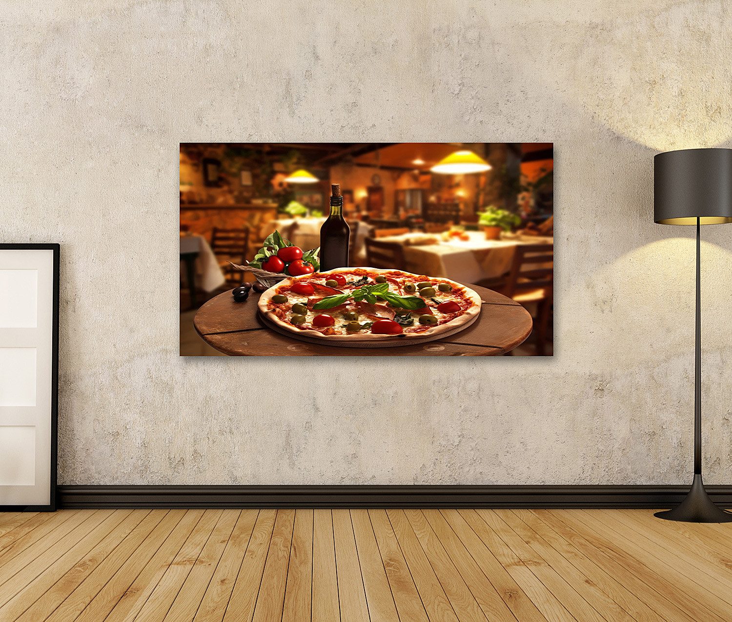 islandburner Leinwandbild, Italienisches Restaurant mit frischer günstig online kaufen