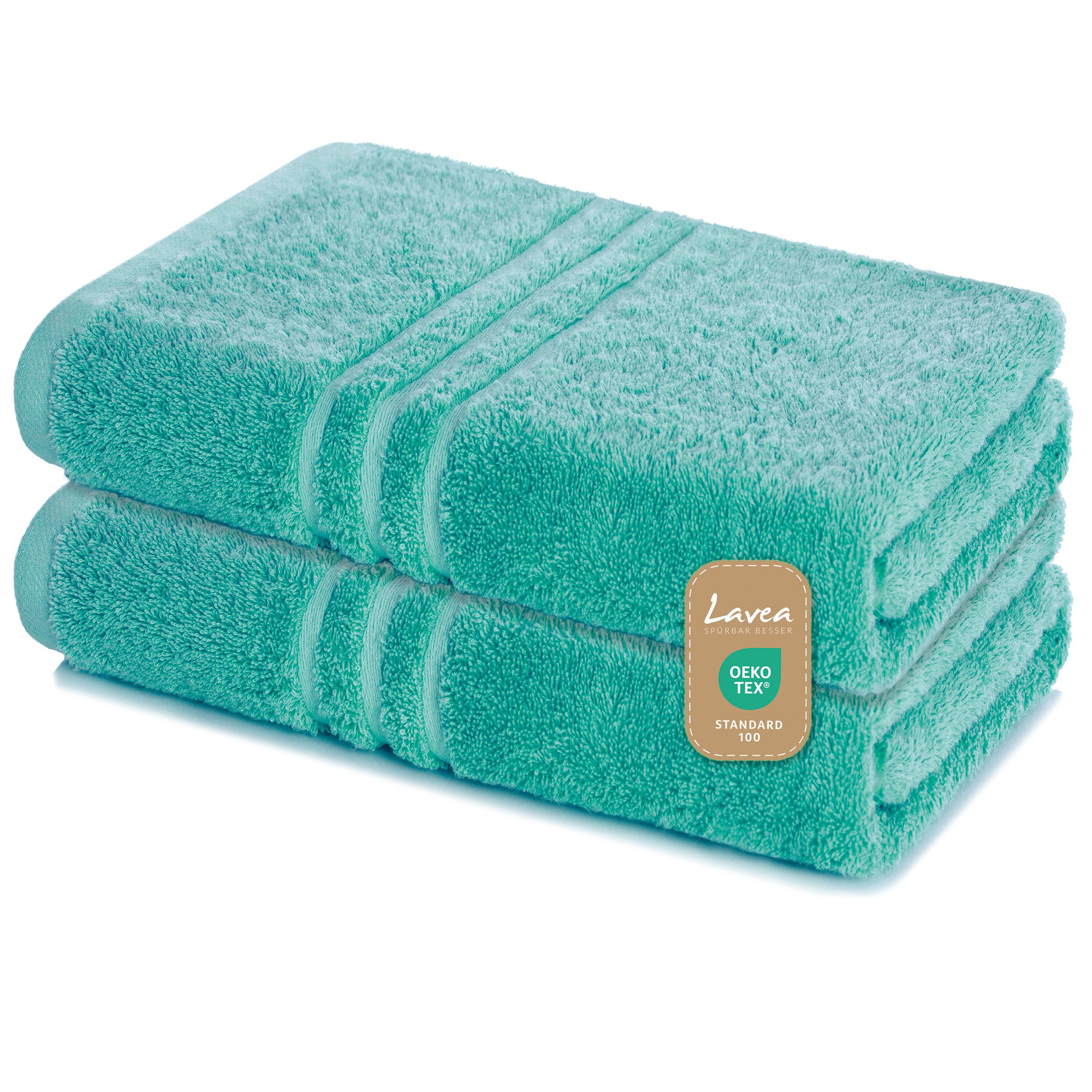 Lavea Saunatuch Elena-Frottierserie 80x200 cm, 100% Baumwolle (Set, 2-St), günstig online kaufen