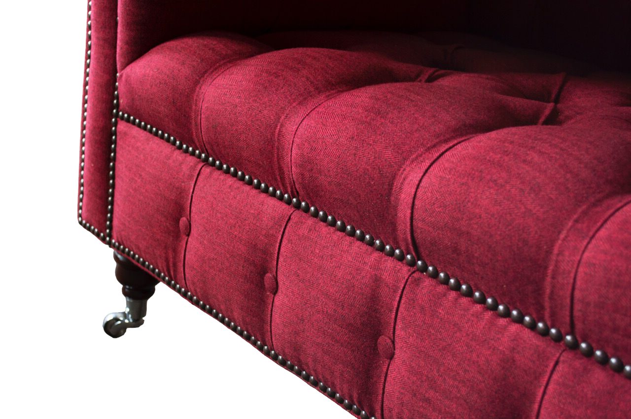 Wohnzimmer Chesterfield-Sofa, Klassisch JVmoebel Sofas Dreisitzer Chesterfield Design Sofa