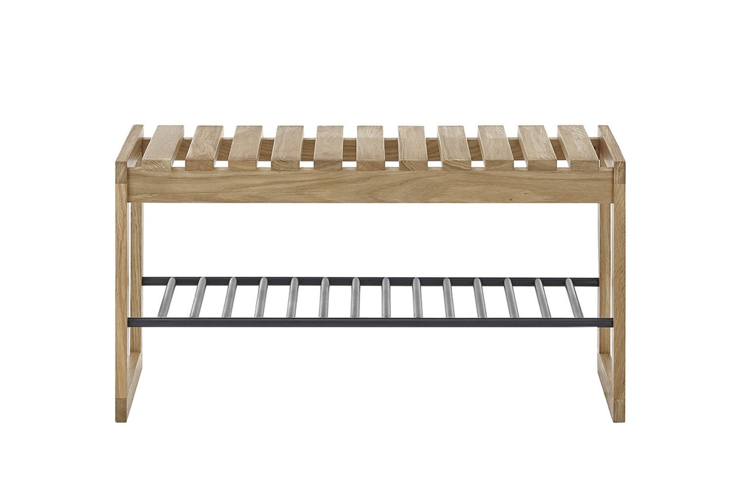 möbelando Garderoben-Set BANTRY, in naturfarben, Eiche massiv geölt - 88x45x30cm (BxHxT)