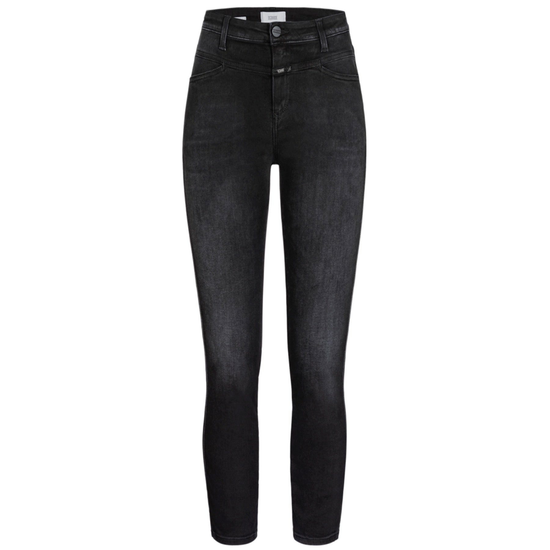 CLOSED Skinny-fit-Jeans CLOSED Jeans SKINNY PUSHER High Waist - Dark Grey