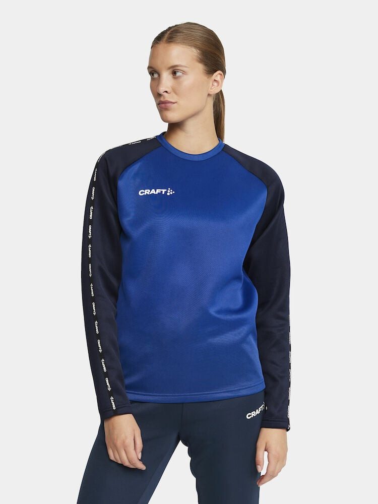 Craft Langarmshirt Squad 2.0 Crew Neck (rec. Polyester, optimale Bewegungsfreiheit)