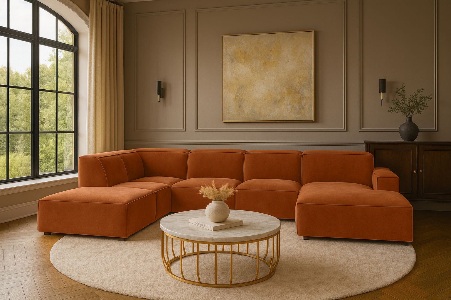 Ecksofa Ecksofa Cursal V – großes modulares Design für Stil und Komfort