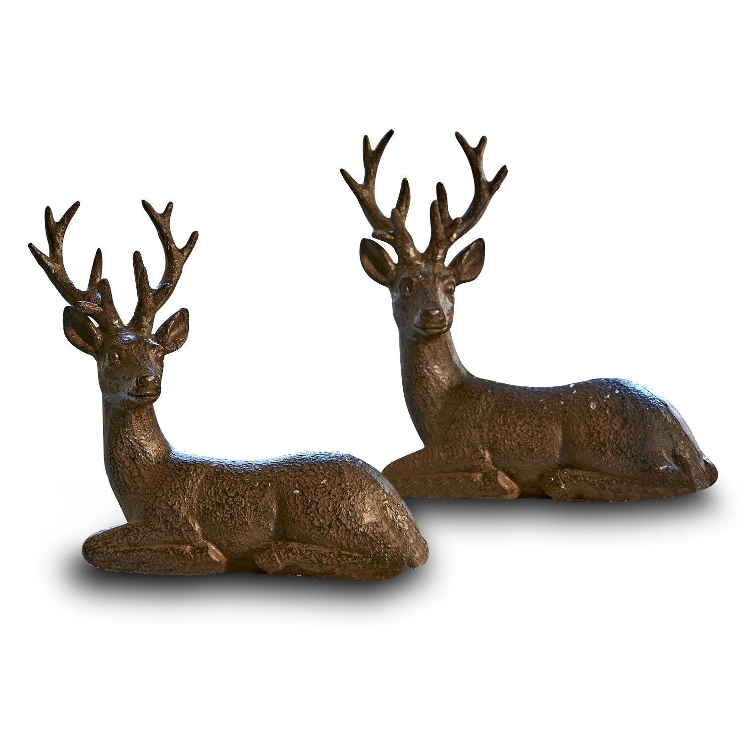 Mirabeau Weihnachtsfigur Hirsch 2er Set Janville antikbraun (2er Set, 2er Set)
