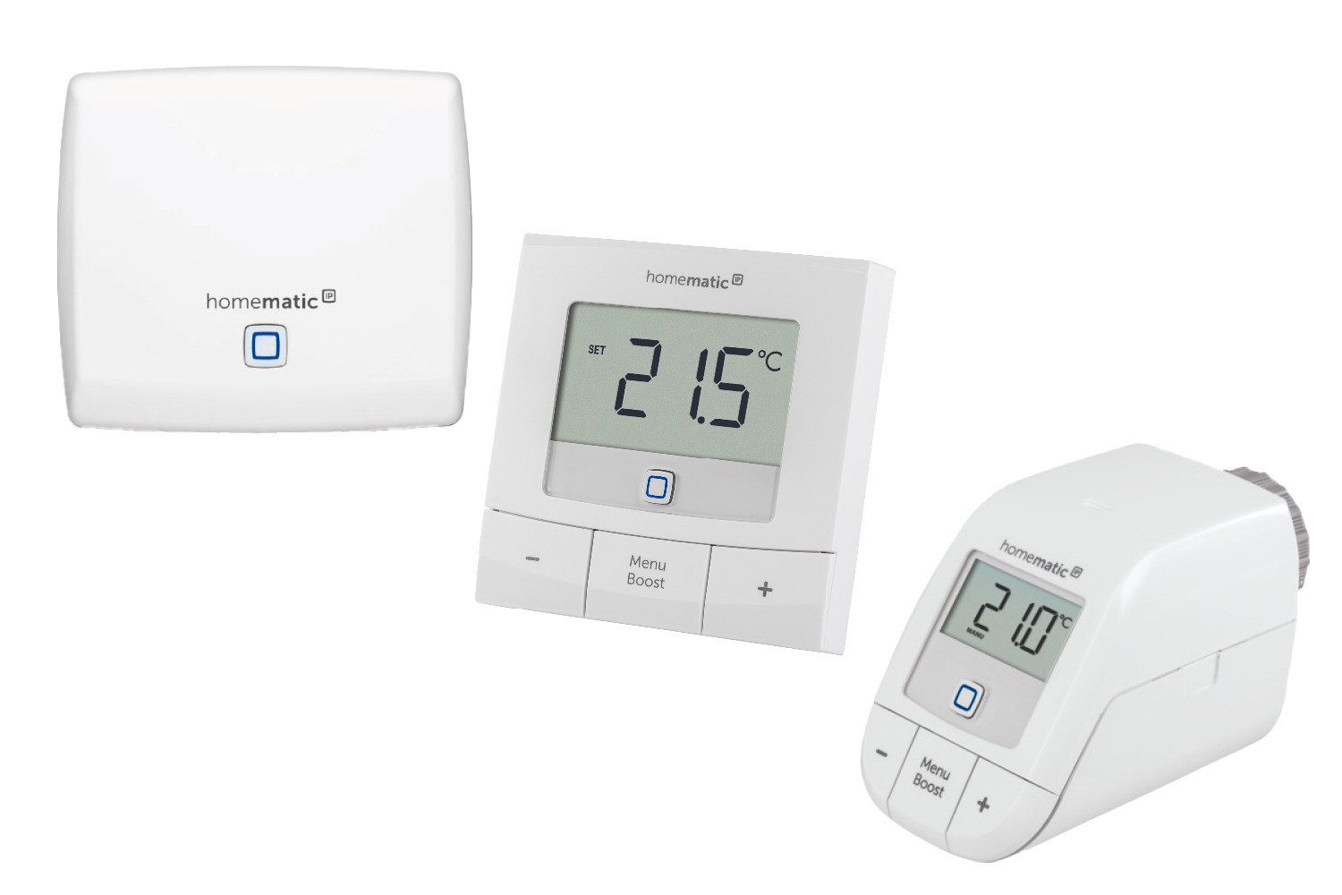 Heizkörperthermostat Access Point + 3x Heizköthermostat basic + Wandthermostat