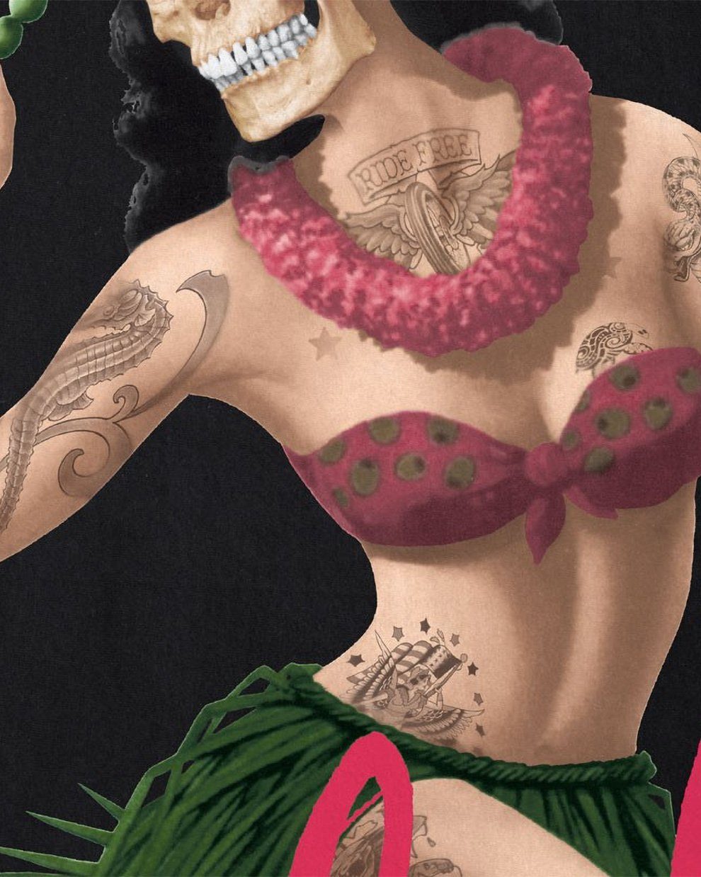 style3 T-Shirt Aloha from Hell tattoo hawaii surfer usa tätowiert punk rock günstig online kaufen