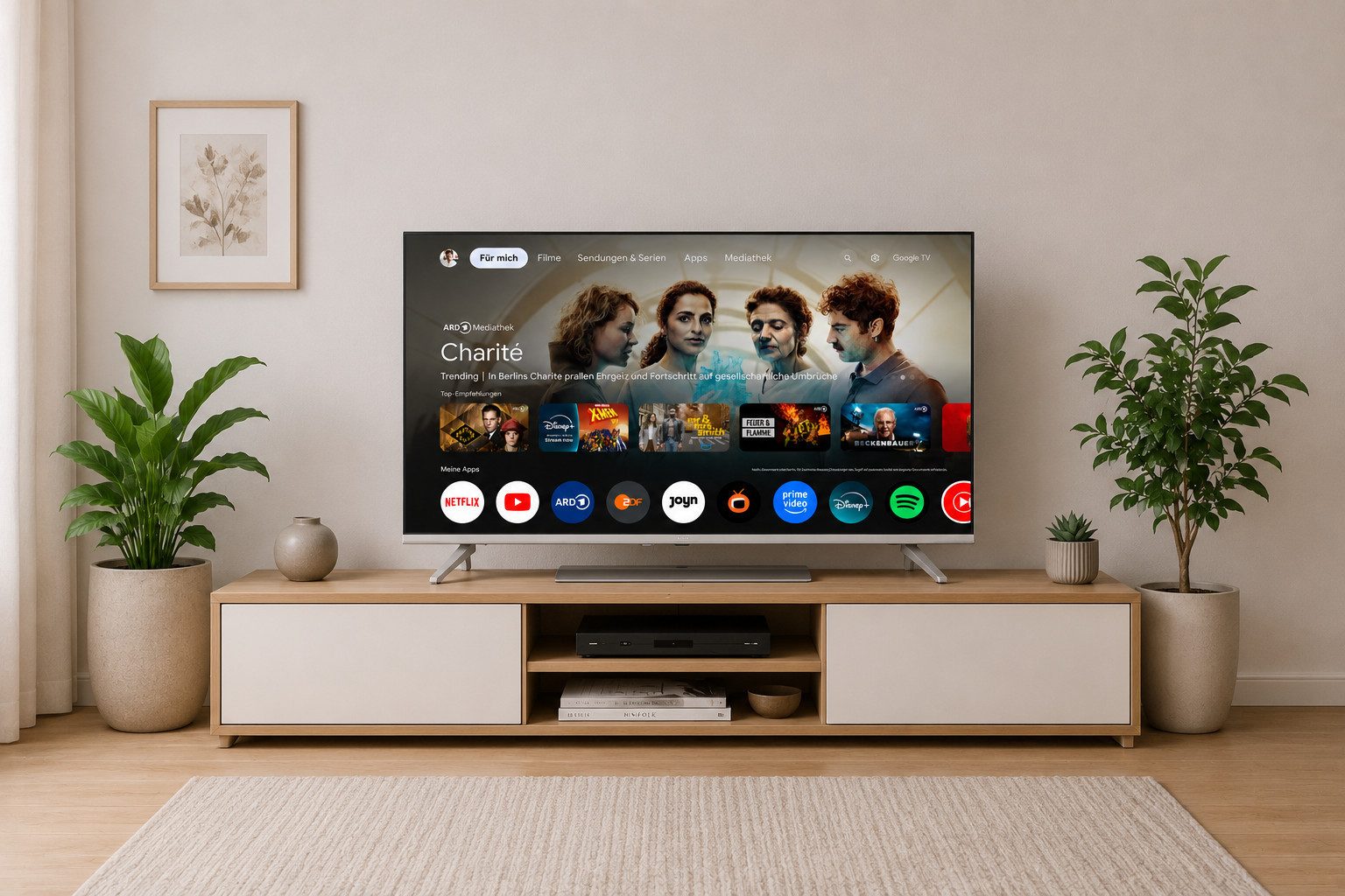 JTC-24 JTCSQ40F39405G QLED-Fernseher (100 cm/40 Zoll, Full HD, Smart-TV, Google TV, 40 Zoll, QLED, Android TV, Sprachsteuerung, Triple Tuner, Bluetooth)
