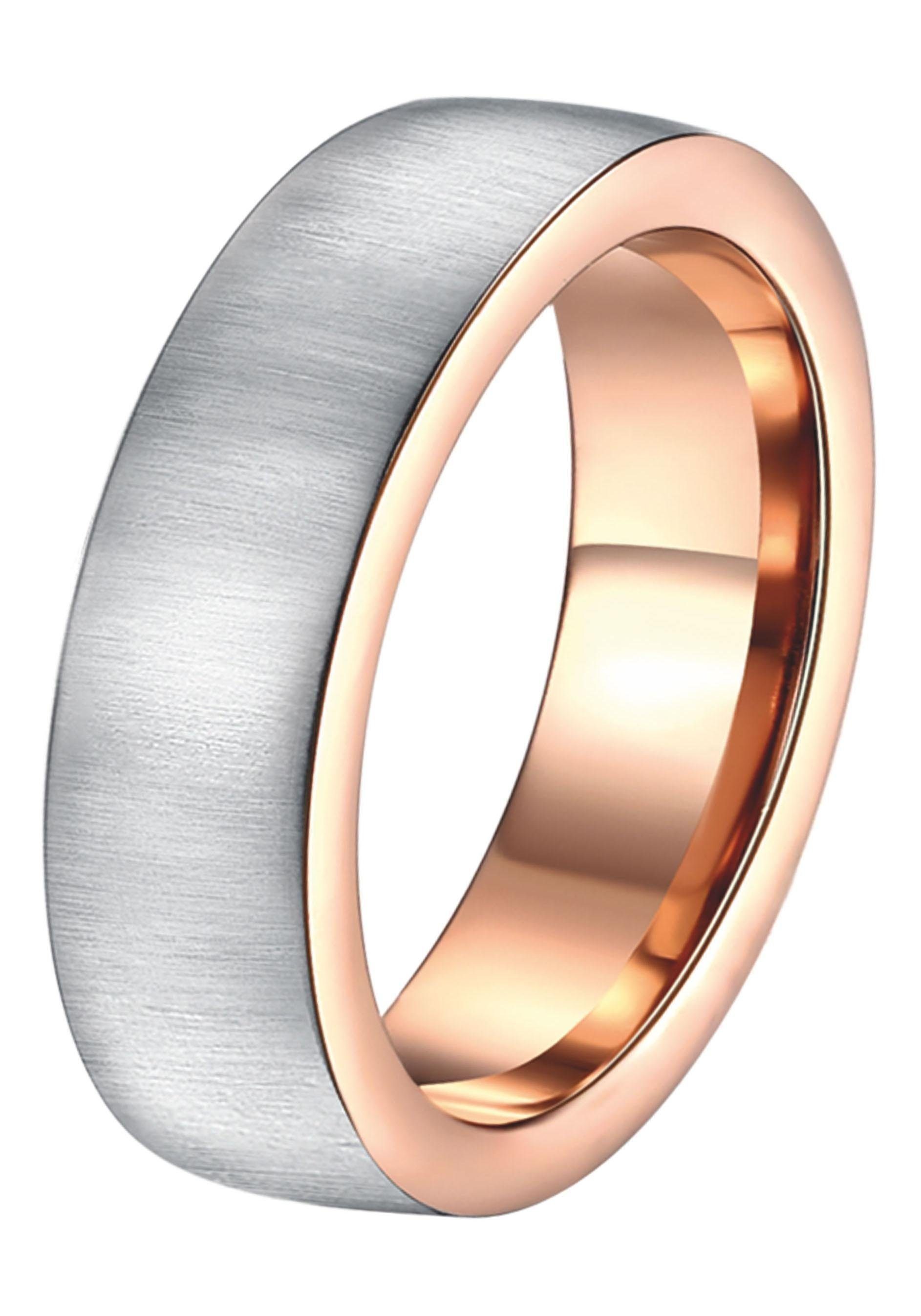 Germany, mit o. Schmuck Geschenk LIEBE, Ehering ohne in Made DOOSTI Trauring Edelstahl Trauring Zirkonia Partnerring