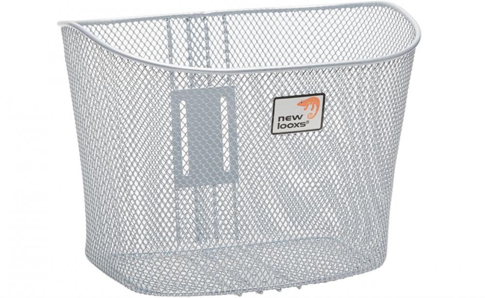 newlooxs Fahrradkorb NEW LOOXS KORB TOSCANE RAPIDLOCK SILVER 19L STEEL 34X25X25CM