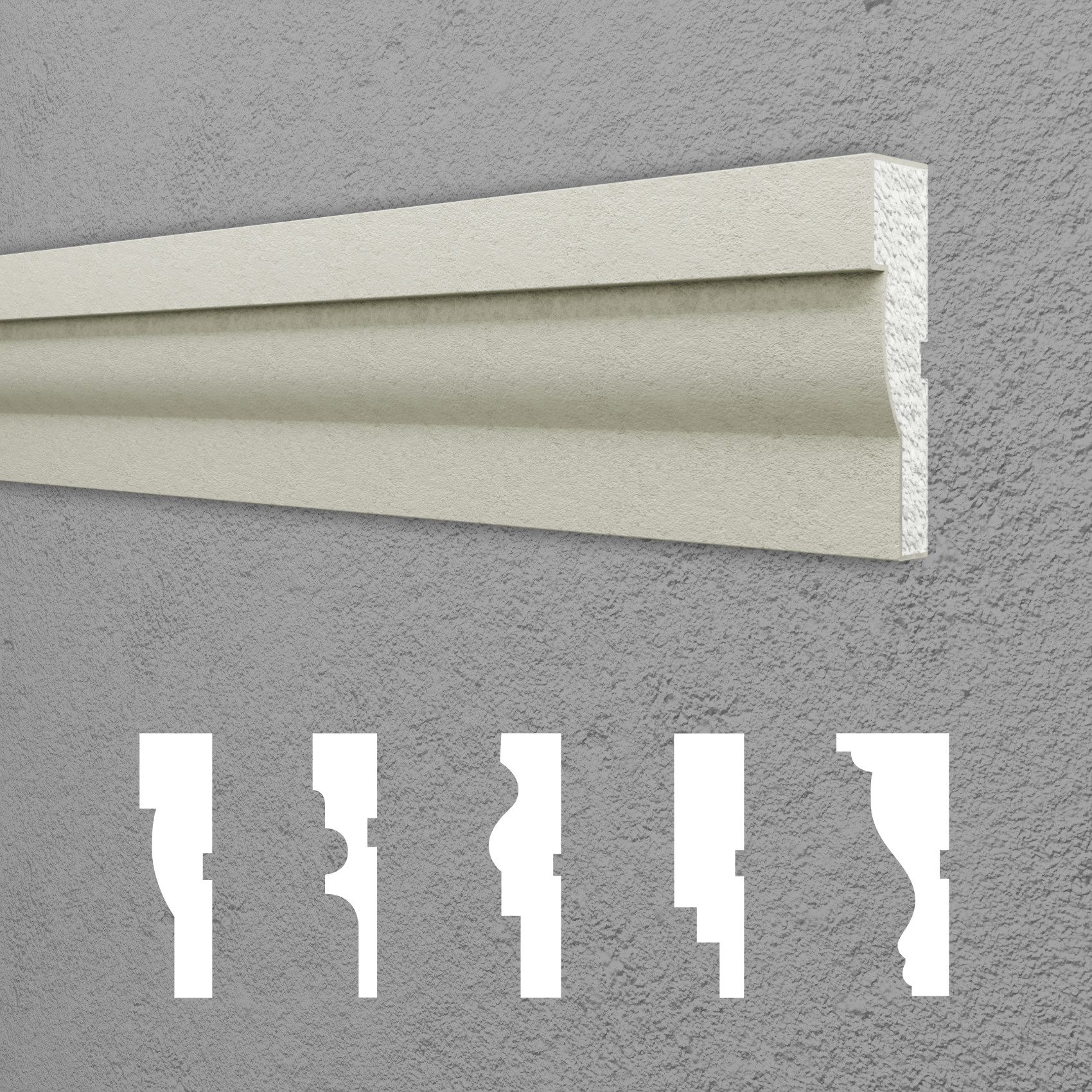 Hexim Stuckleiste DML-54, 2 Meter / günstig online kaufen