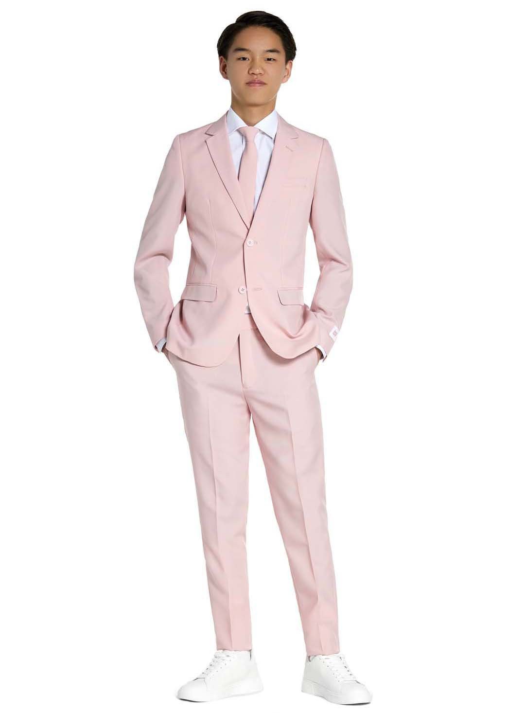 Opposuits Partyanzug Lush Blush Anzug für Jugendliche, Mit Pastell-Pink gibst Du den Ton an!