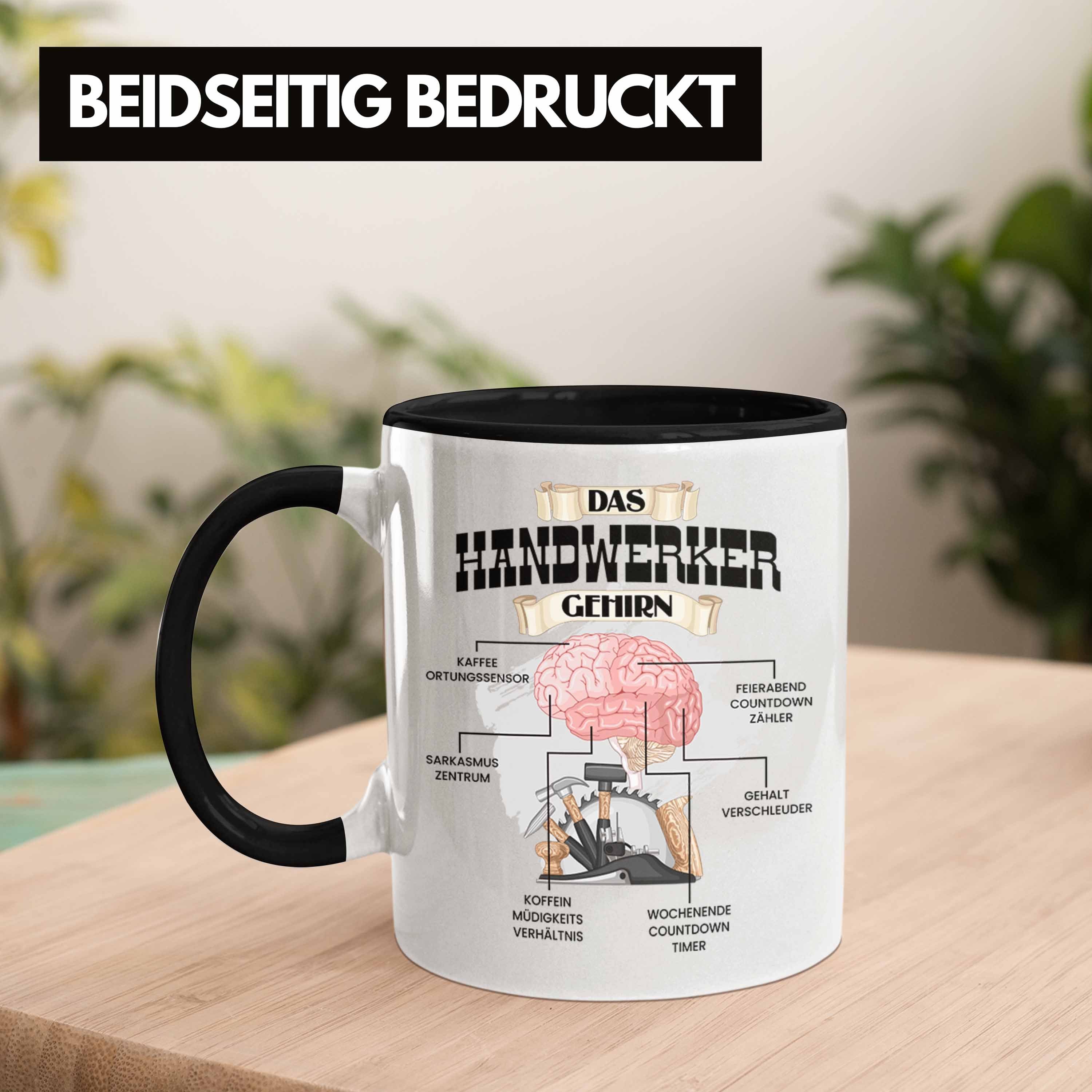 Trendation Tasse Trendation - Handwerker Hausmeister Mechan Tasse Lustiges Schwarz für Geschenk