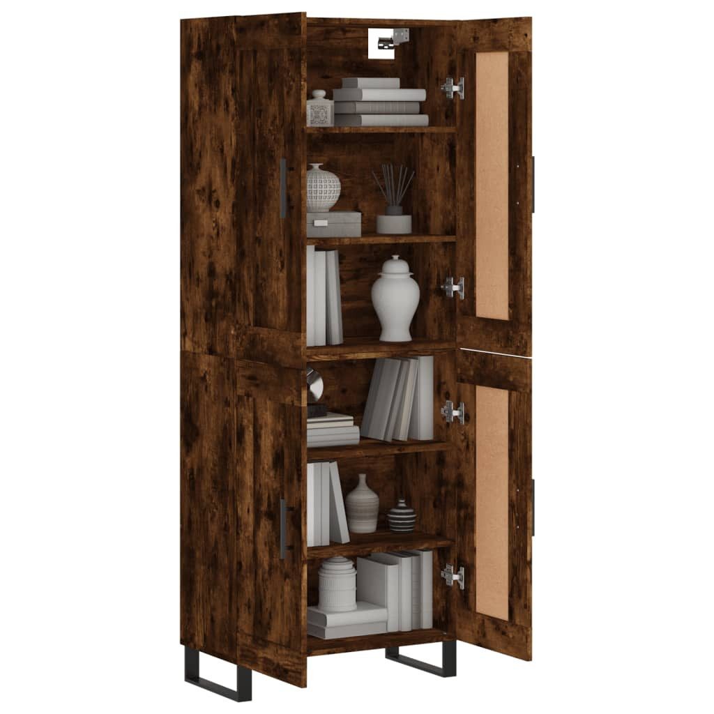 vidaXL Highboard Highboard Räuchereiche 69,5x34x180 cm günstig online kaufen