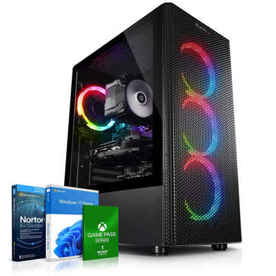 Kiebel Allround Gaming-PC (AMD Ryzen 5 AMD Ryzen 5 4600G, Radeon, 8 GB RAM, 1000 GB SSD, Luftkühlung, ARGB-Beleuchtung)