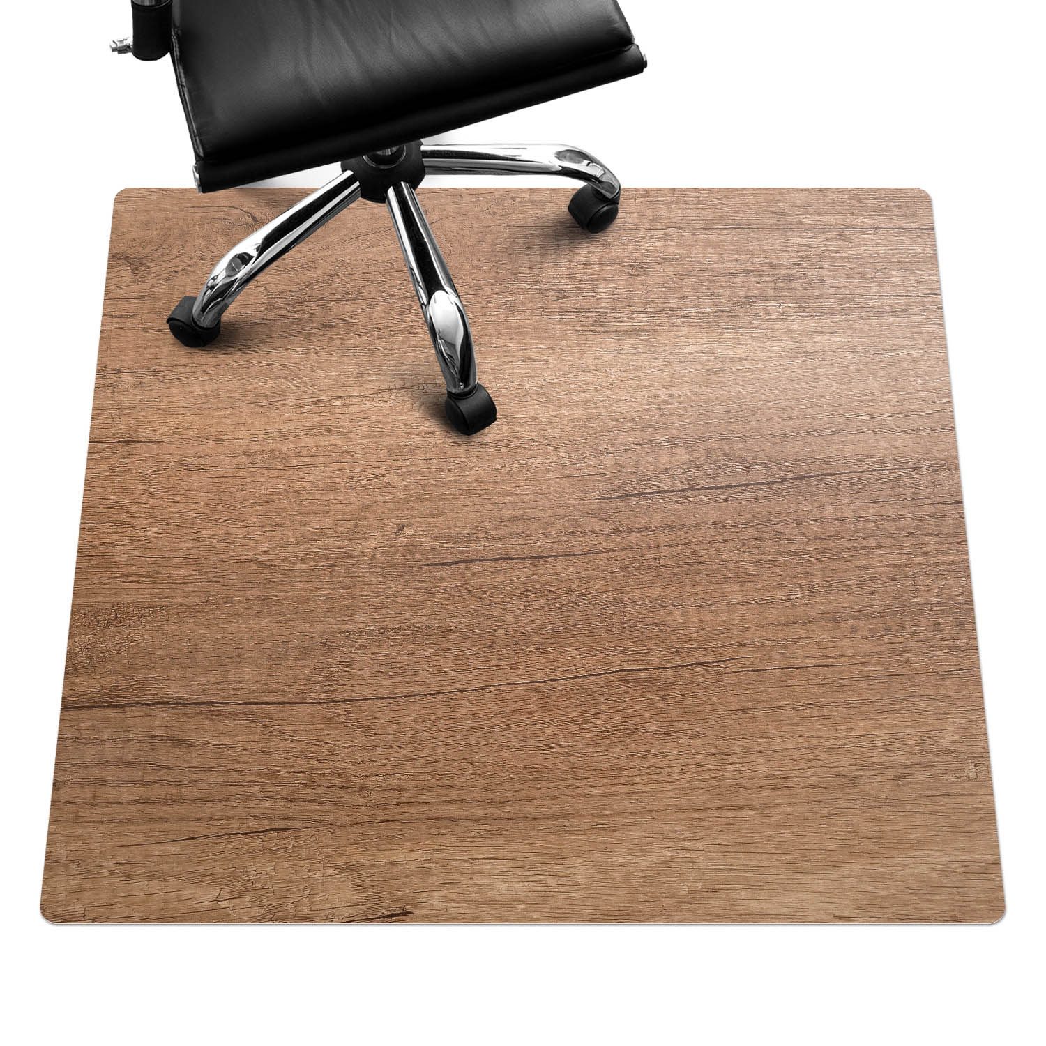 Tulup Bodenschutzmatte Schreibtischstuhl Unterlage Holzstruktur Teppich Für Bürostuhl
