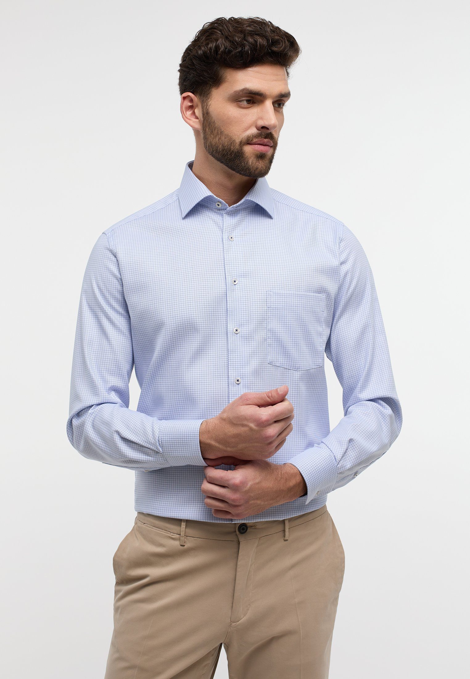 Eterna Langarmhemd MODERN FIT NON IRON (bügelfrei)