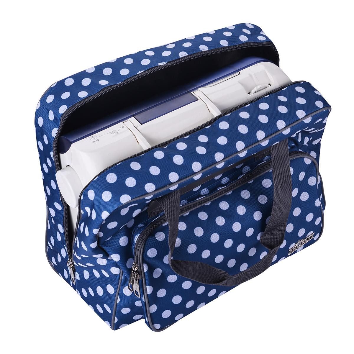 Phönix Nähmaschinentasche Phönix Nähmaschinentasche Polka Dots blau