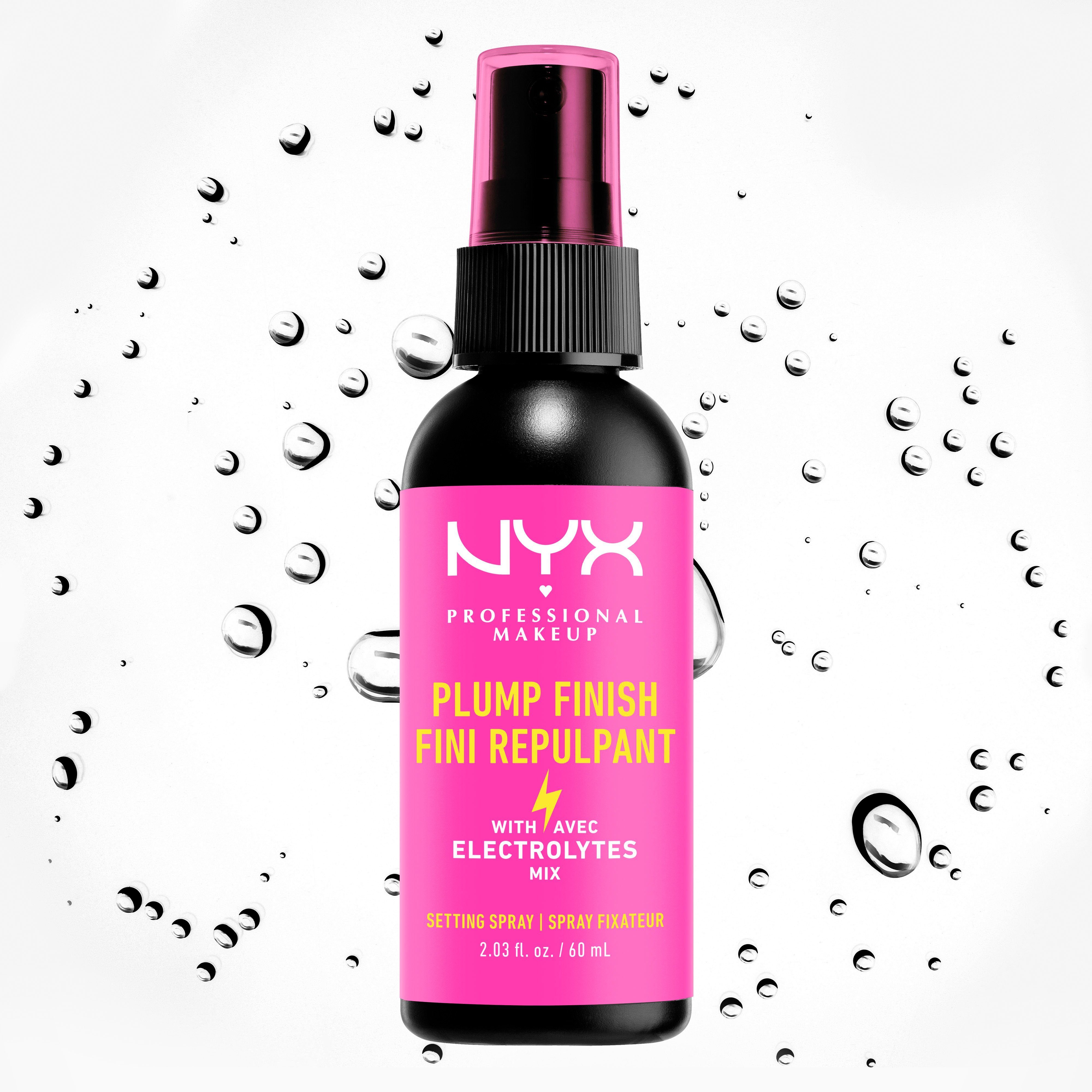 NYX Gesichtsspray Professional Makeup Spray, Hyaluron mit Plump Finish Setting