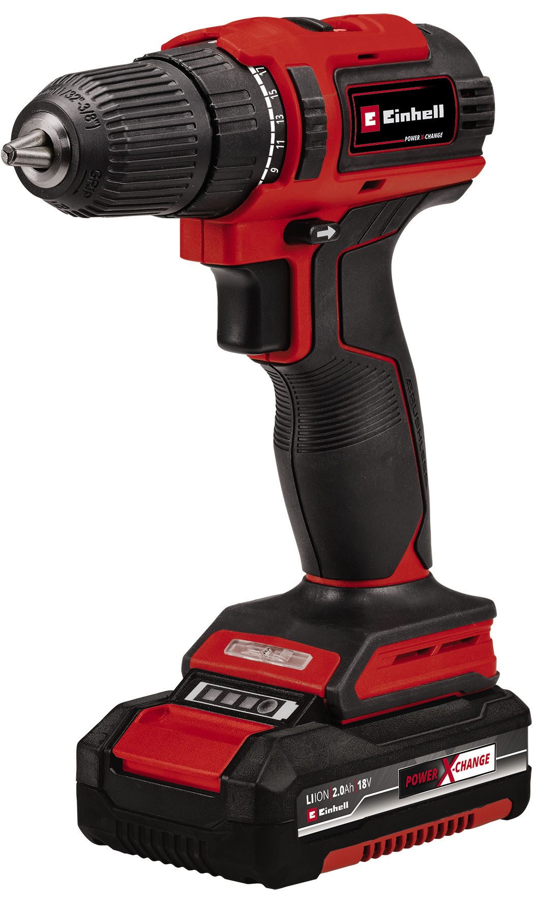 Einhell Akku-Bohrschrauber TE-CD 18/40 Li BL (2x2,0Ah), max. 1450 U/min, inkl. Koffer für universelle Aufbewahrung von Werkzeug und Zubehör von Einhell
