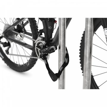 Dreifke Fahrradständer Fahrrad Anlehnbügel 9410, zum Einbetonieren, feuerverzinktes Stahlro, für 2 Fahrräder