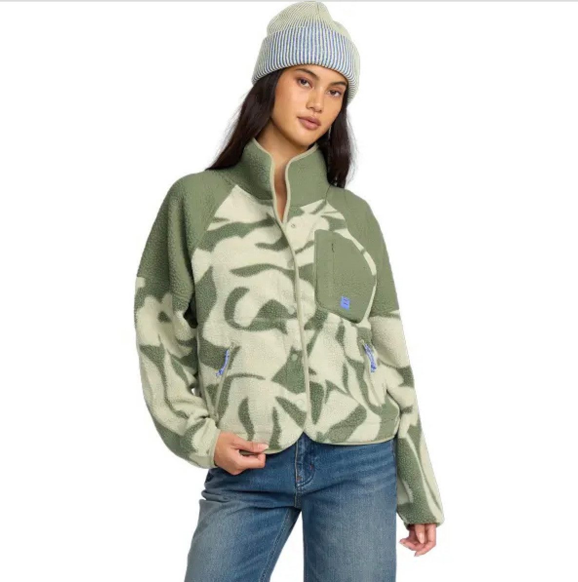 Billabong Fleecejacke Popoyo Snap Up - Fleece-Jacke