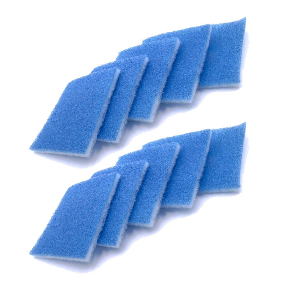 Trade-Shop Ersatzfilter 10x passend für Limodor Limot Compact 60-30, Compact 100, F/M, Zubehör für Limodor 00070, 60009 / Lüfter-Zubehör, Maße: 238 x 238mm / Material: Synthetik-Filtervlies (2-stufig)