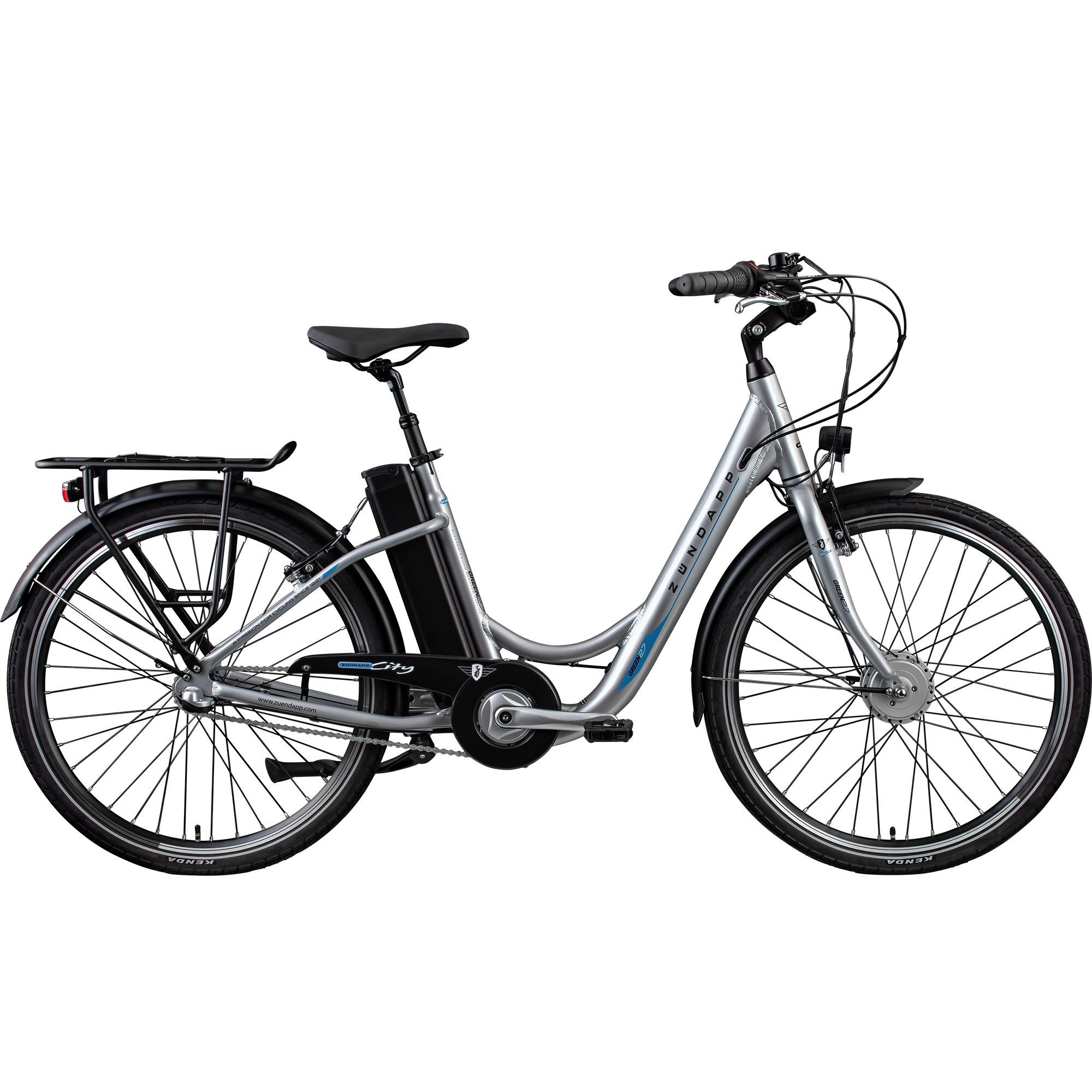 Zündapp E-Bike Cityrad Green 2.7, 3 Gang, Nabenschaltung, Frontmotor, 531,6 Wh, Pedelec, Elektrofahrrad für Damen u. Herren