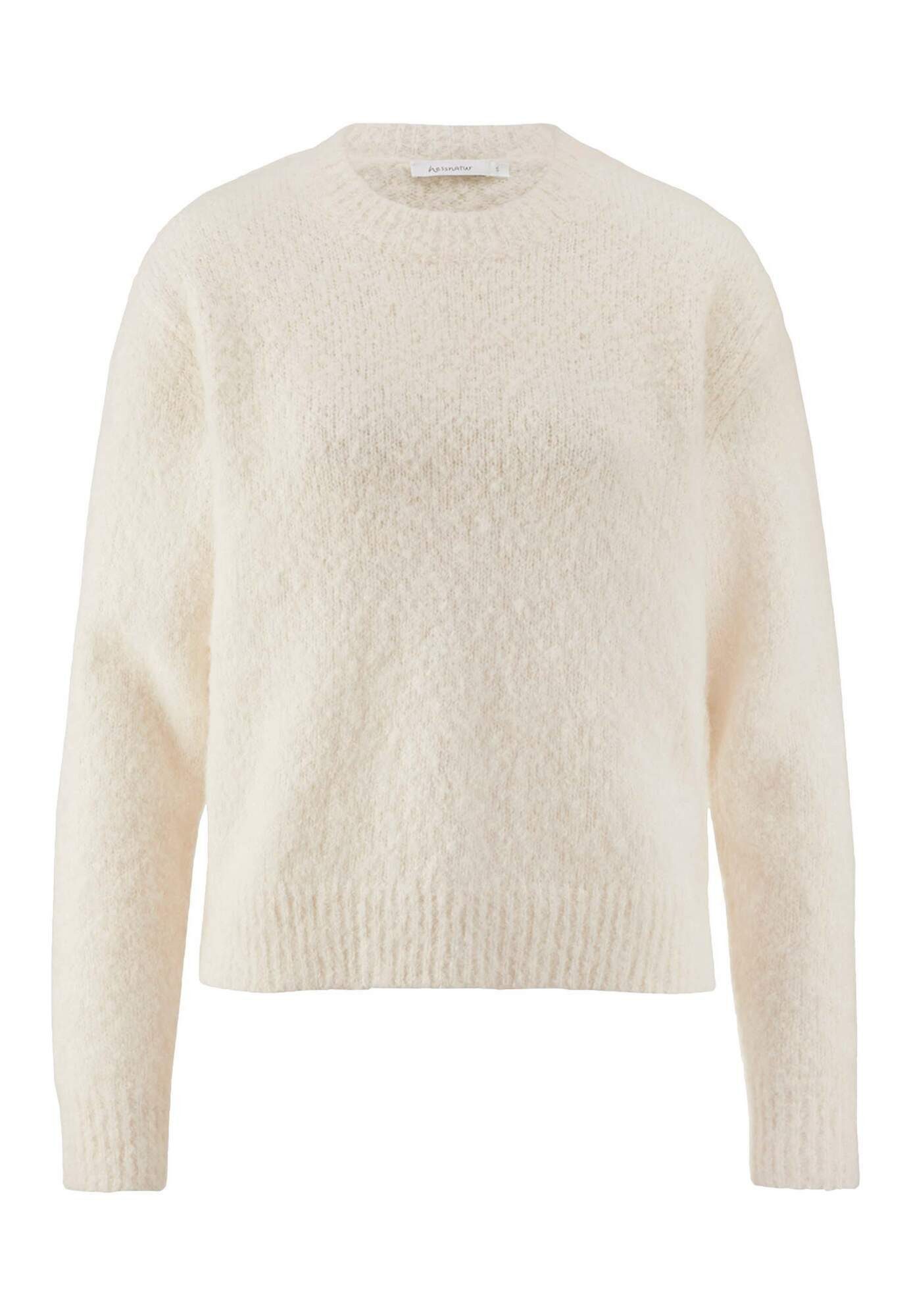Strickpullover aus Alpaka mit Bio-Baumwolle