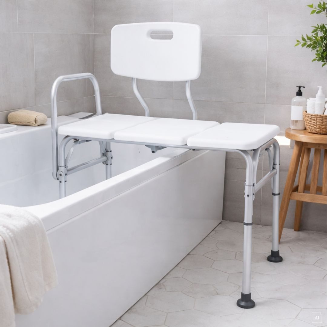 abc HOME Duschstuhl Badezimmer, verstellbare Höhe, weiß
