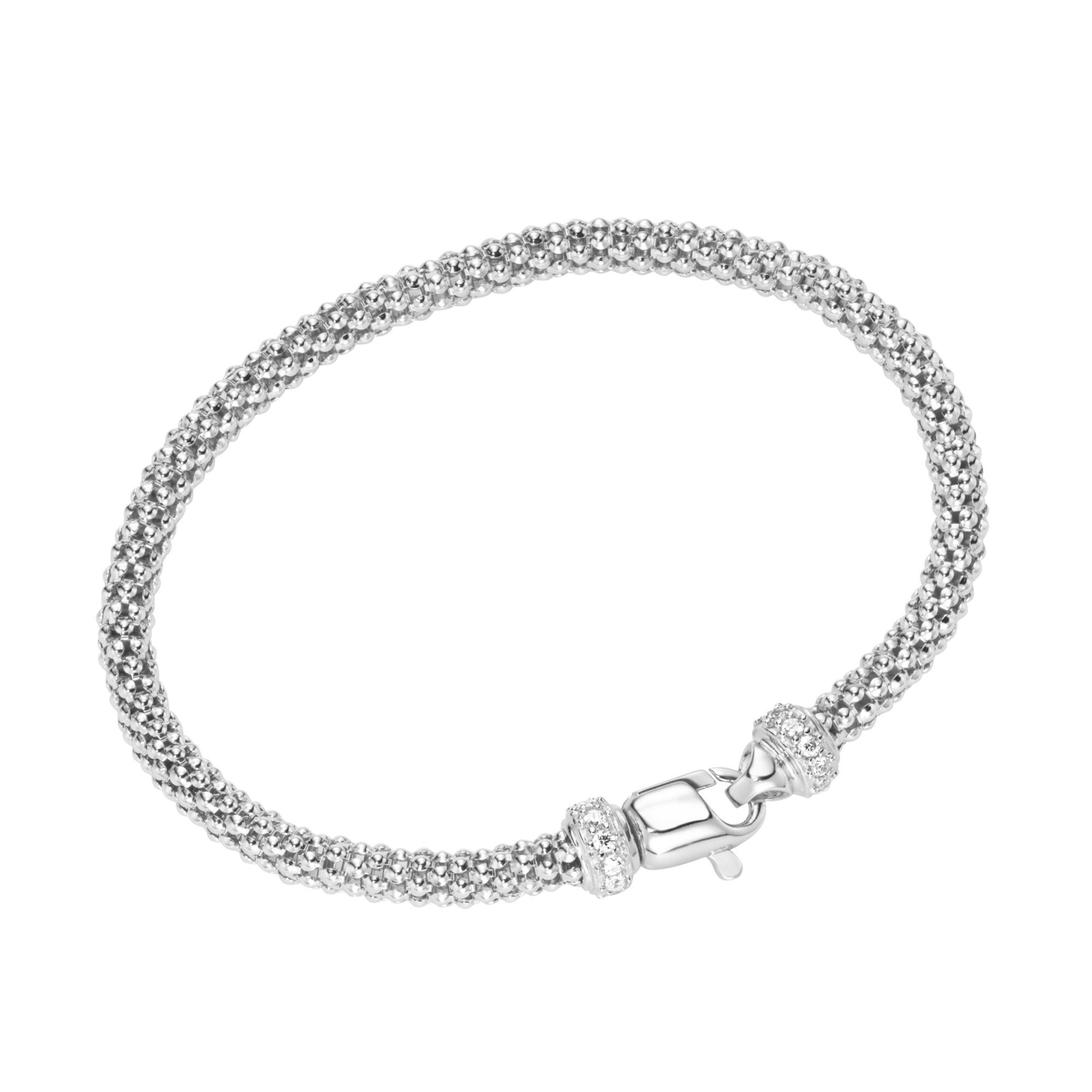 Smart Jewel Armband Himbeerkette, Zirkonia Steine, Silber 925