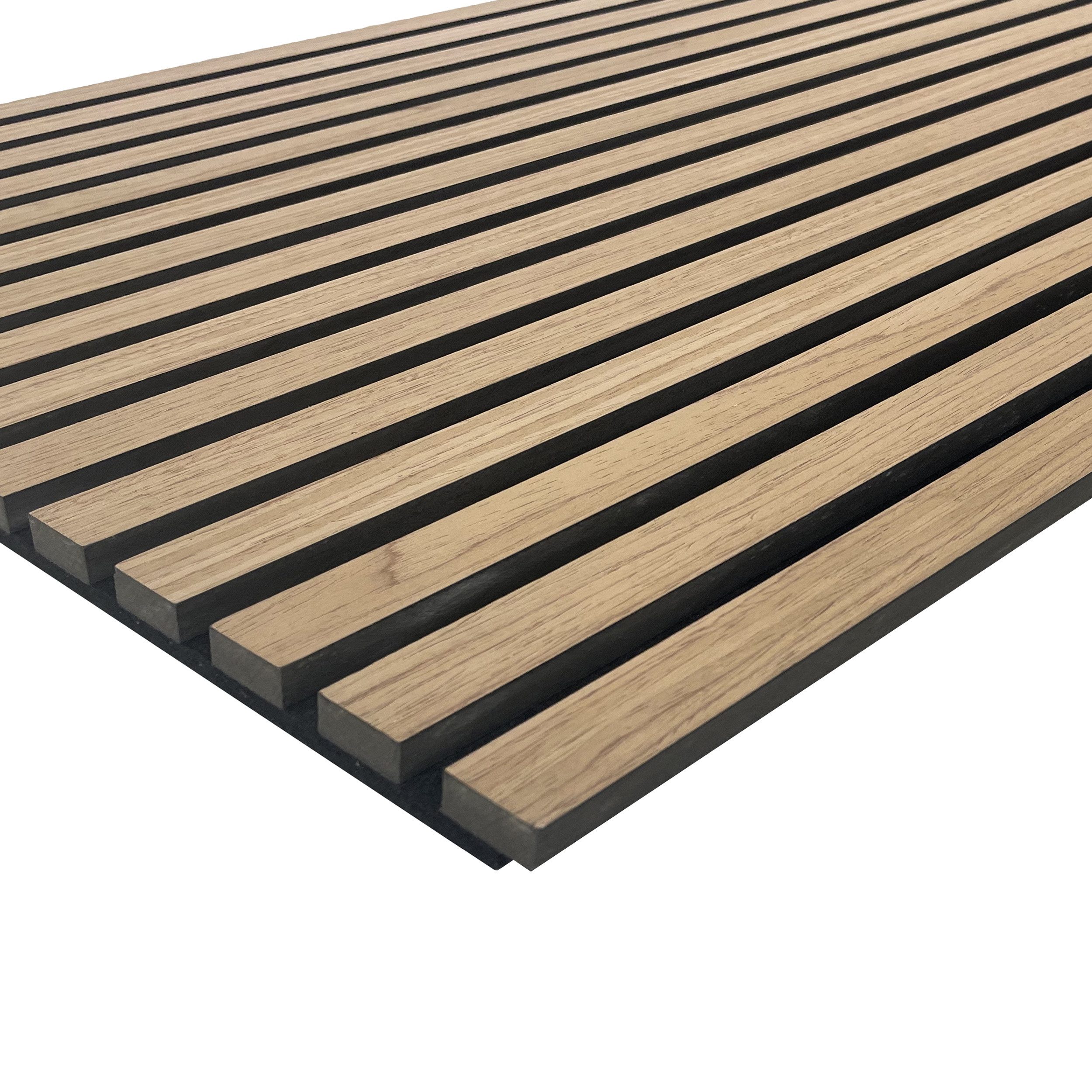 tktrading24 Wandpaneel Akustikpaneel mit Holzfurnier in Bright Teak - 2700x günstig online kaufen